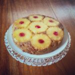 Pineapple and cherry upside down cake