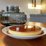 This is an orange and cardamom crème caramel.