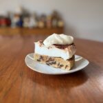 Mont Blanc brown butter blondie.
